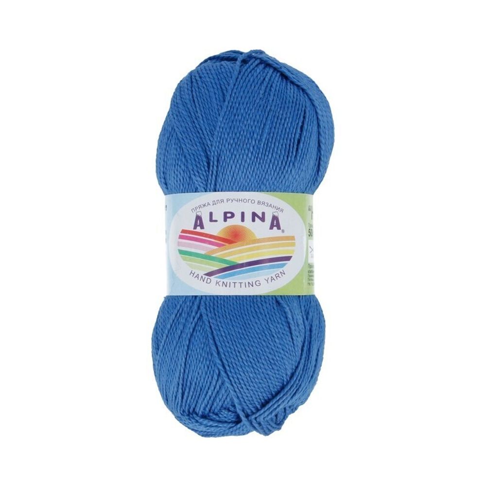 Пряжа Alpina Holly / уп.10 мот. по 50г, 200м, 322 синий