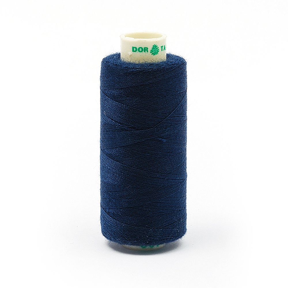 Нитки швейные бытовые Dor Tak 40/2, 366 м / 10 кат., 607 синий