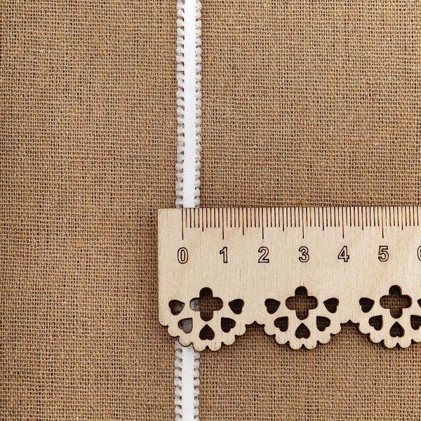 Шнур отделочный сороконожка ⌀5.0 мм / 30 метров, белый, С873