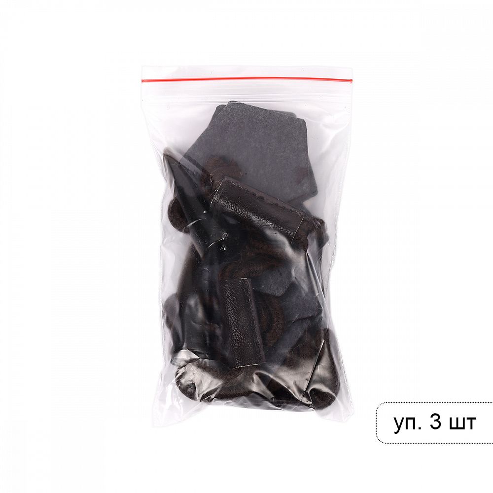 Клевант экокожа 190 мм C-KLV01 цв.коричневый темный, 3 шт