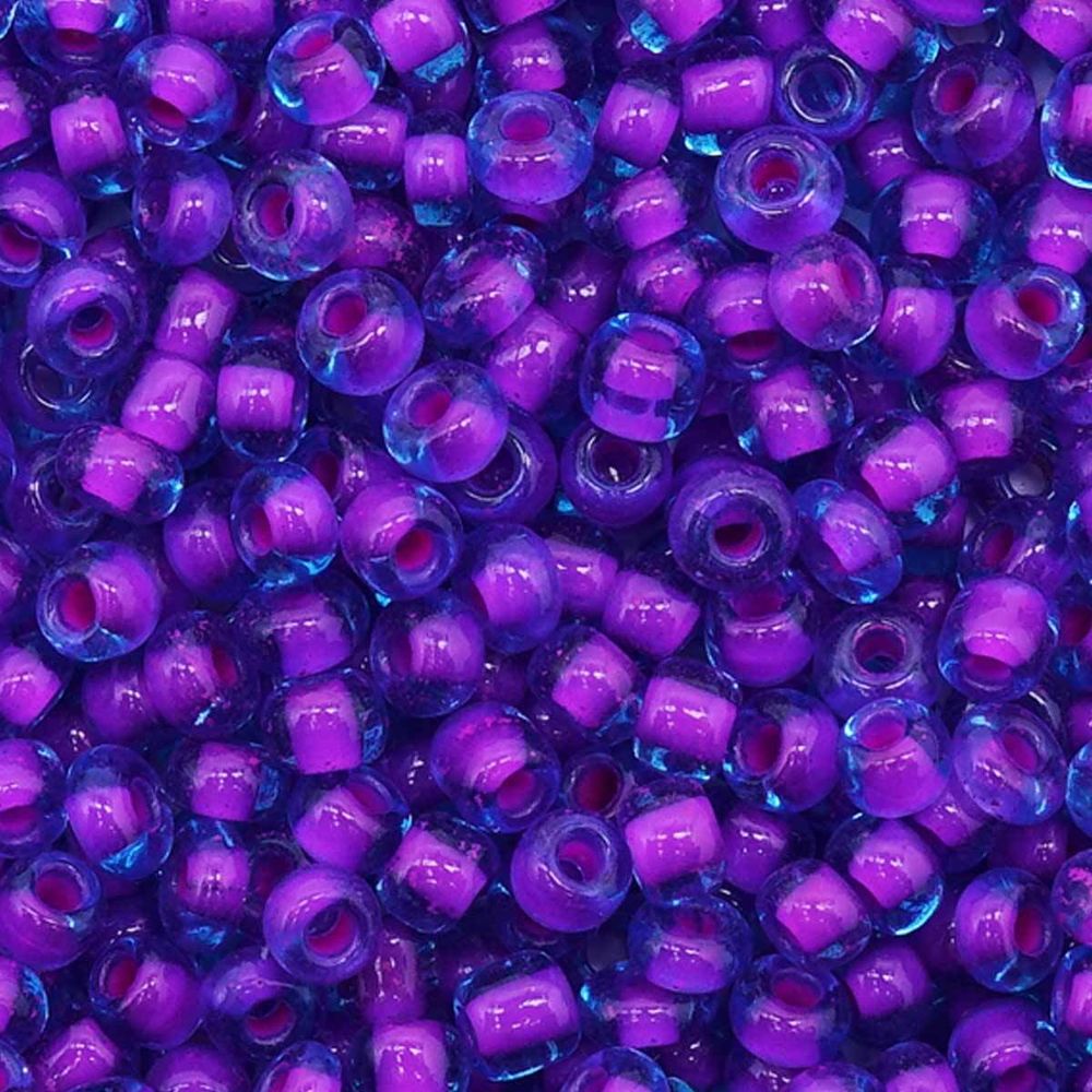 Бисер Astra&Craft 11/0 (2.1 мм), 200 г (10х20 г), цв. 303 фиолетовый/с цвет. центром