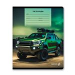 Тетрадь ученическая школьная, выборочный лак, A5 12 л. на скобе 65 г/м², белизна 100% 25 шт линия, 01442 Покорители бездорожья, Светоч Т179