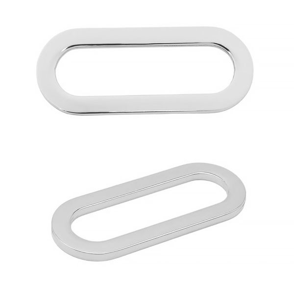 Рамка овальная металл 35 мм (никель), ГНУ13818, 20 шт