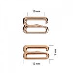 Крючки для бюстгальтера металл 10.0 мм, 910 цв.золото, уп.100 шт