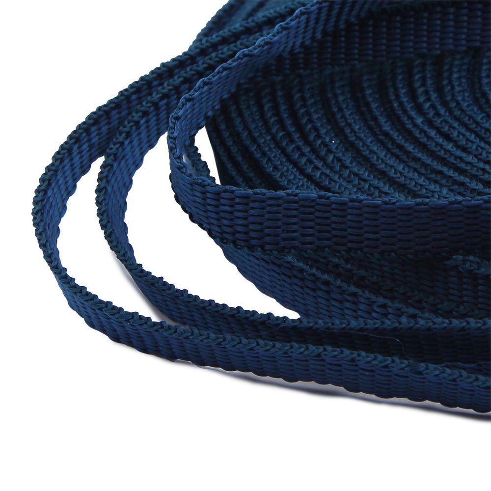 Стропа (ременная лента) 10 мм / 25 метров, толщ. 1.0 мм, [5.5 г/пог.м], 100% п/п, 66-1 синий кобальт