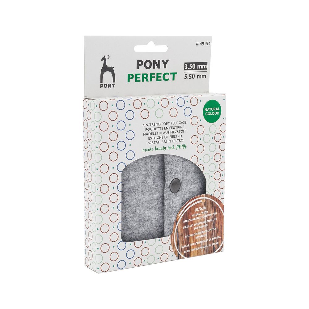 Набор съемных спиц Pony Perfect с вязальными принадлежностями, 11 предметов, 49154