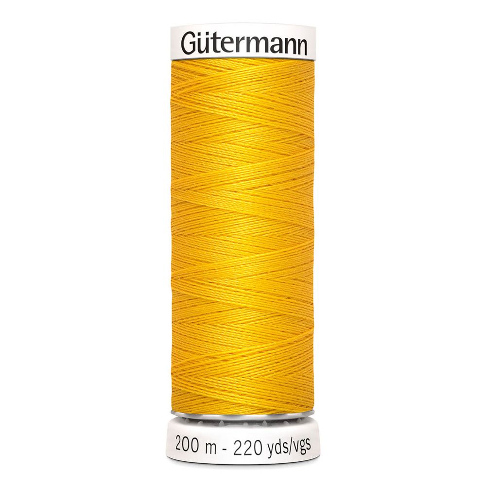 Нитки универсальные Gutermann Sew-all, 200м, 106 т.желтый, 1 катушка
