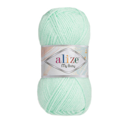 Пряжа Alize (Ализе) My Baby / уп.5 мот. по 50 г, 150м, 019 водяная зелень A