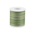 Лента (тесьма) шелковая 4.0 мм / 45.5±0.5 метров, M006 серо-зеленый/зеленый, Gamma SRM-4