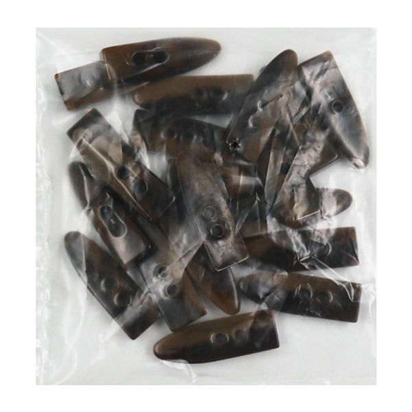 Пуговицы 2 прокола (3.02-1344-46) (т.коричневый мрамор), Б28, 20 шт