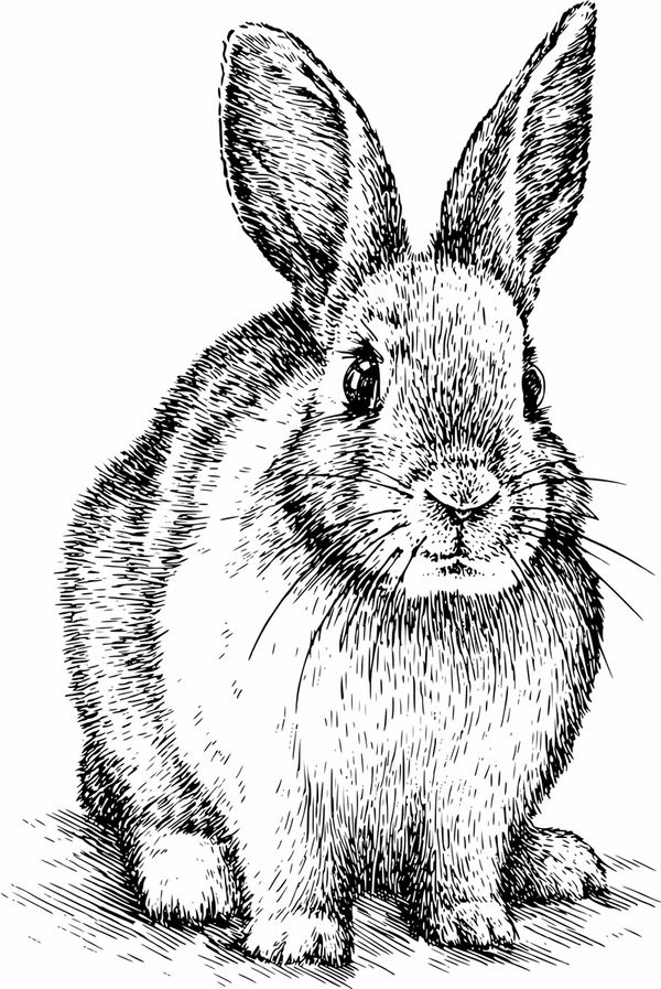 Термоаппликация Gamma Термотрансфер M №05, 1 шт, M-528 Кролик 9х14см