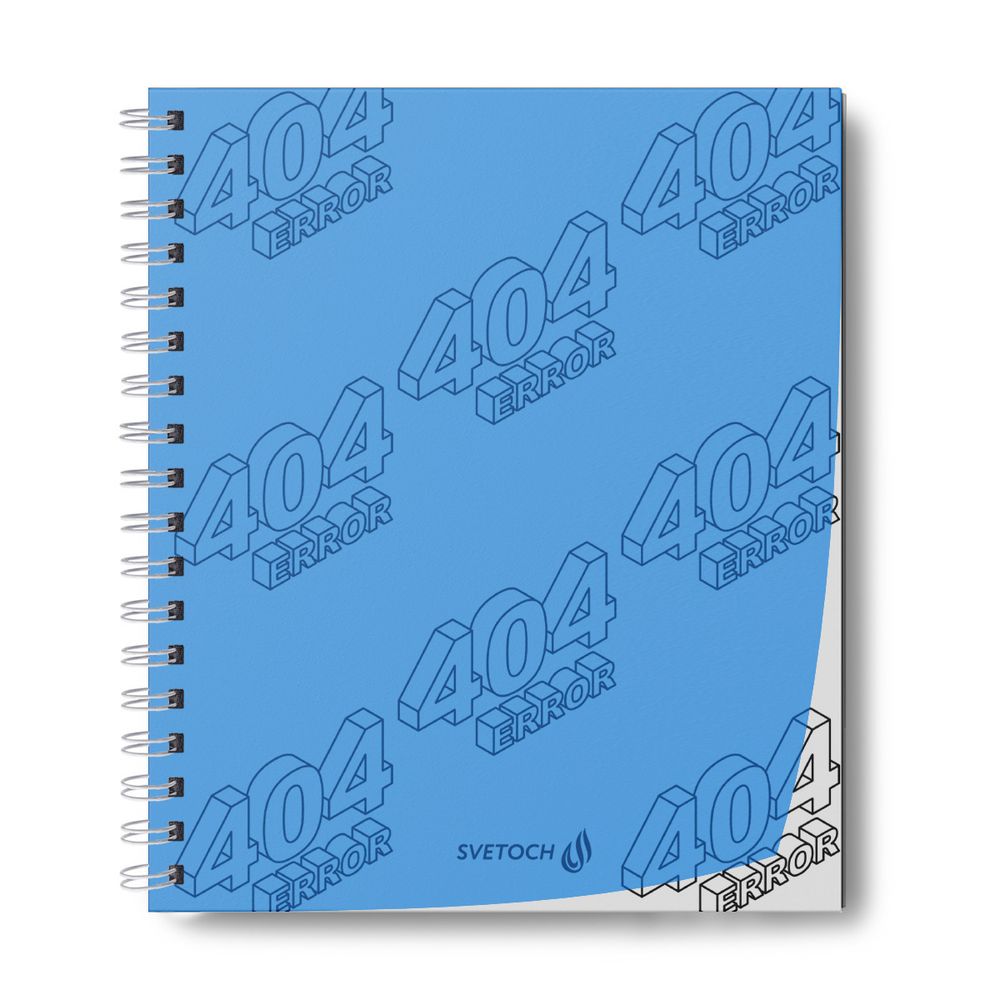 Тетрадь общая с пластик. обложкой, ч/б запечат. титульн. лист, 180 мкр, A5+ 48 л. на гребне 65 г/м², белизна 100%, 4 шт, клетка, 000800 Девиз дня, синяя, Светоч ТЕТ48-002