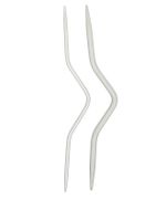 Спицы для вывязывания кос алюминий ⌀2.5/4.0 мм, 12 см, 2 шт, выгнутые, Prym 191101