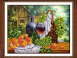 Набор для вышивания бисером Паутинка, Натюрморт с вином 36х28 см