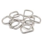 Полукольцо сварное металл внутр. 35.5 мм (внешн. 45.5х40 мм, ⌀5 мм), 10 шт, никель, Р-06-05В(242-01)