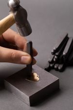 Набор штампов для чеканки по металлу 4 мм, английский алфавит MT-007, Промысел