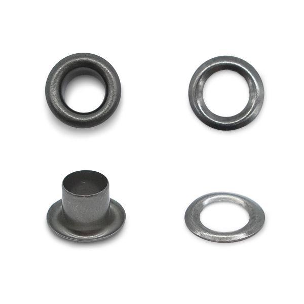 Люверсы металл ⌀_3.0 мм (внутр.), чер.никель, 100 шт, S090811, BIG