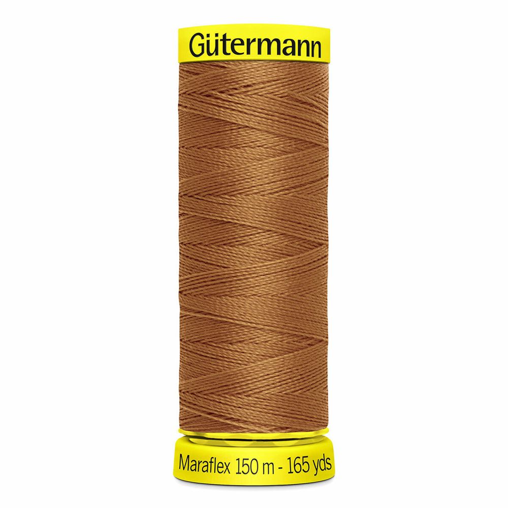 Нитки для трикотажа Gutermann Maraflex, 150м, 448 шоколадная охра, 5 катушек