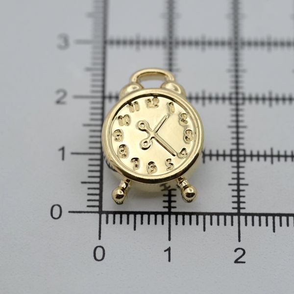 Пуговицы детские Будильник, 21 мм (золото) 57903, 72 шт