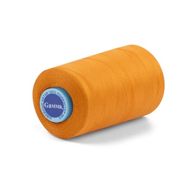 Нитки универсальные Gamma 50/2, 4570 м (5000 ярд) / 1 кат., 143 оранжевый