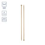 Спицы прямые бамбук ⌀6.0 мм, 35 см, Gamma BL2