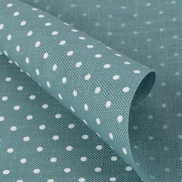 Канва Zweigart Belfast 32 ct, 50х70±2 см, 5269 голубой в горошек, Zweigart