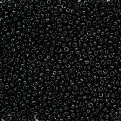 Бисер Astra&Craft 11/0 (2.1 мм), 500 г, цв. 49 черный/непрозрачный