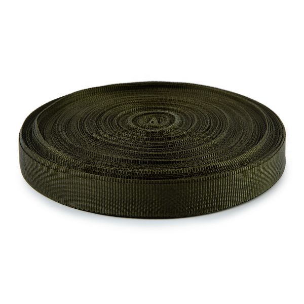 Тесьма (лента) окантовочная 22 мм / 50 метров, 825113/ оливковый, Gamma 9с754