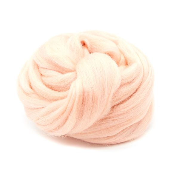 Шерсть для валяния Троицкая п/тонкая 1х100 г (до 29 мкр), 18 персик