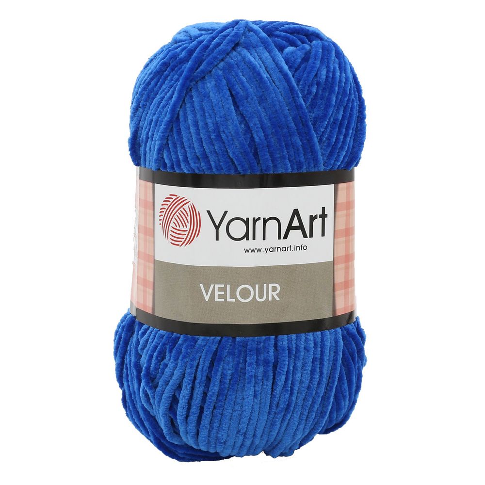 Пряжа YarnArt (ЯрнАрт) Velour, 5х100г, 170м, цв. 857 синий