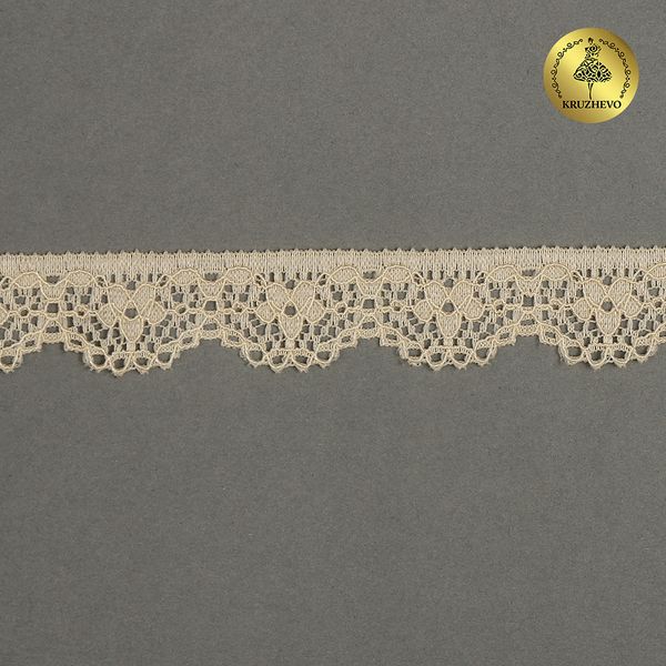 Кружево эластичное (стрейч) 8031 15мм цв.L126 бежевый, 50м, Kruzhevo