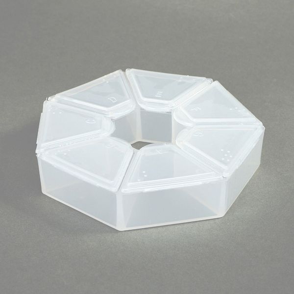 Контейнер для мелочей 9.1х9.1х2.1 см цв. в ассортименте