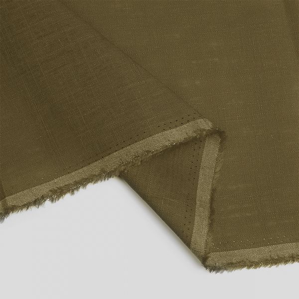 Льняная ткань 190 г/м², 140 см / 5 метров, TBY.Li.1002.36.5, цв.36 хаки