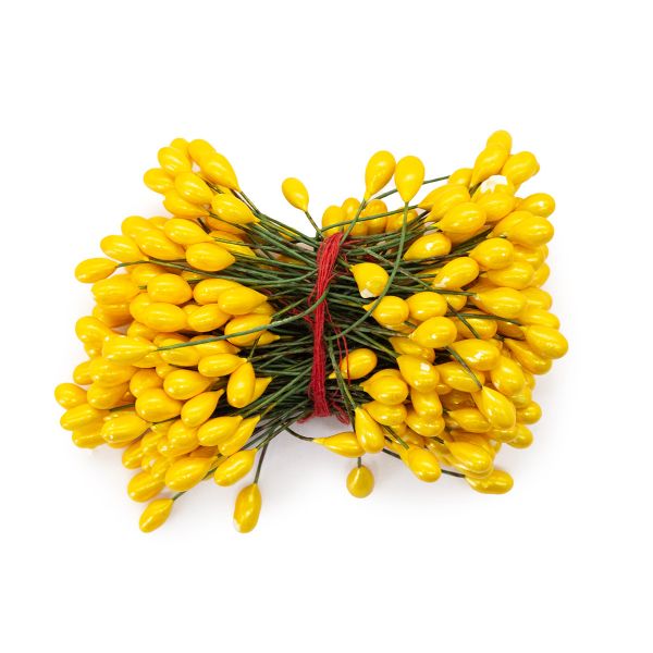 Тычинки для искусственных цветов 0,5х6см (вес 50гр ±3 гр) (3 оранжевый)