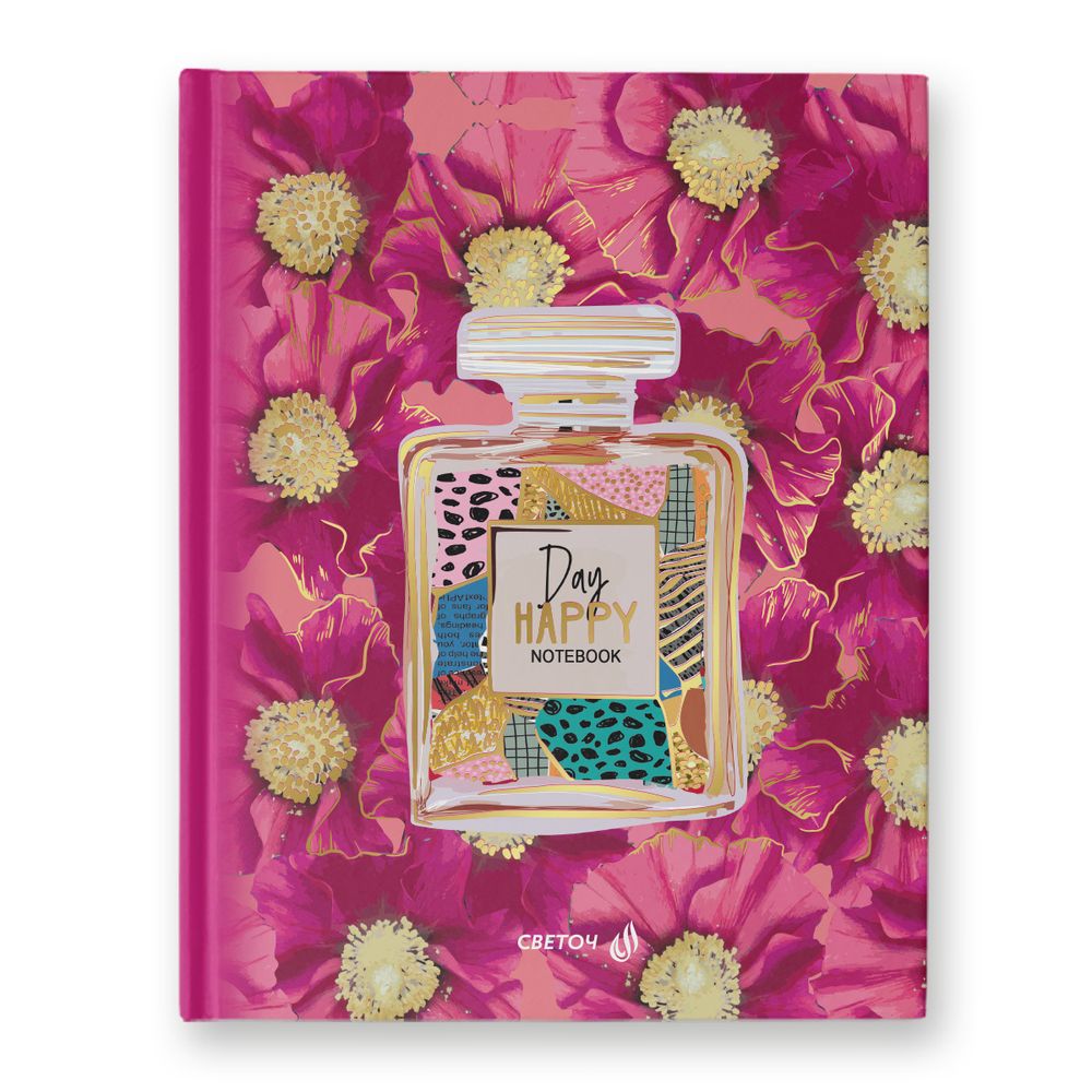 Бизнес-блокнот, мат. лам. + тис. золотой фольгой, A5+ 80 л. 22 шт, клетка, Аромат успеха 000928, Светоч 80ББТ5_8_5_1