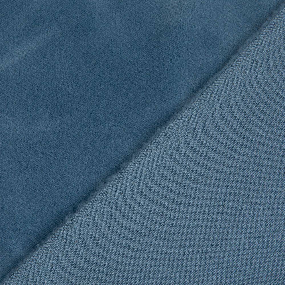 Велюр 240 г/м², 150х185±5 см, джинс/jeans, Gamma VELRN