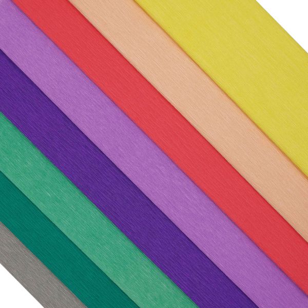 Бумага креповая 50х200 см, 35 г/м², 8 цветов Ассорти 4 Astra&Craft