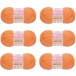 Пряжа Люблю вязать Фитнес 100 / уп.6 мот. по 50 г, 100 м, 106 персиковый