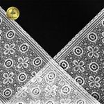 Кружево бельевое эластичное 180 мм / 10 м, цв.белый, Kruzhevo