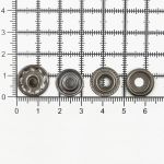 Кнопка Дельта (O-образная) ⌀15.0 мм, ≈720 шт, №61, МЕТАЛЛ, чер.никель, NEW STAR