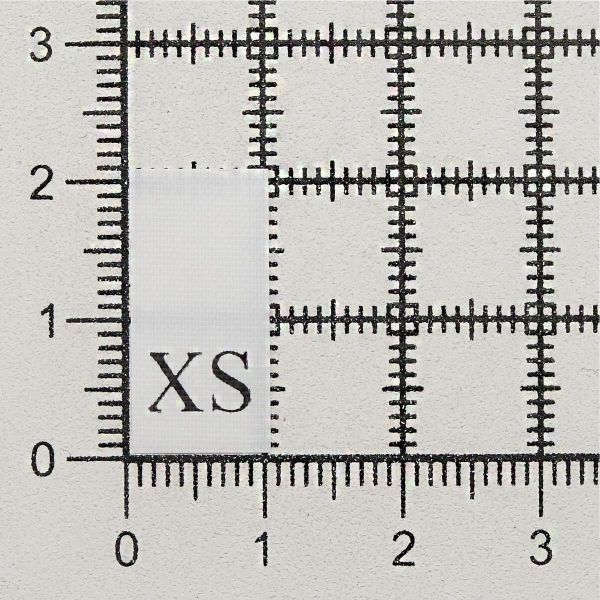 Этикетка-размерник, белый, 10х20 мм, 100 шт, XS