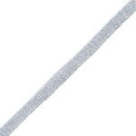 Шнур металлизированный плоский ⌀10.0 мм / 70 метров, серебро