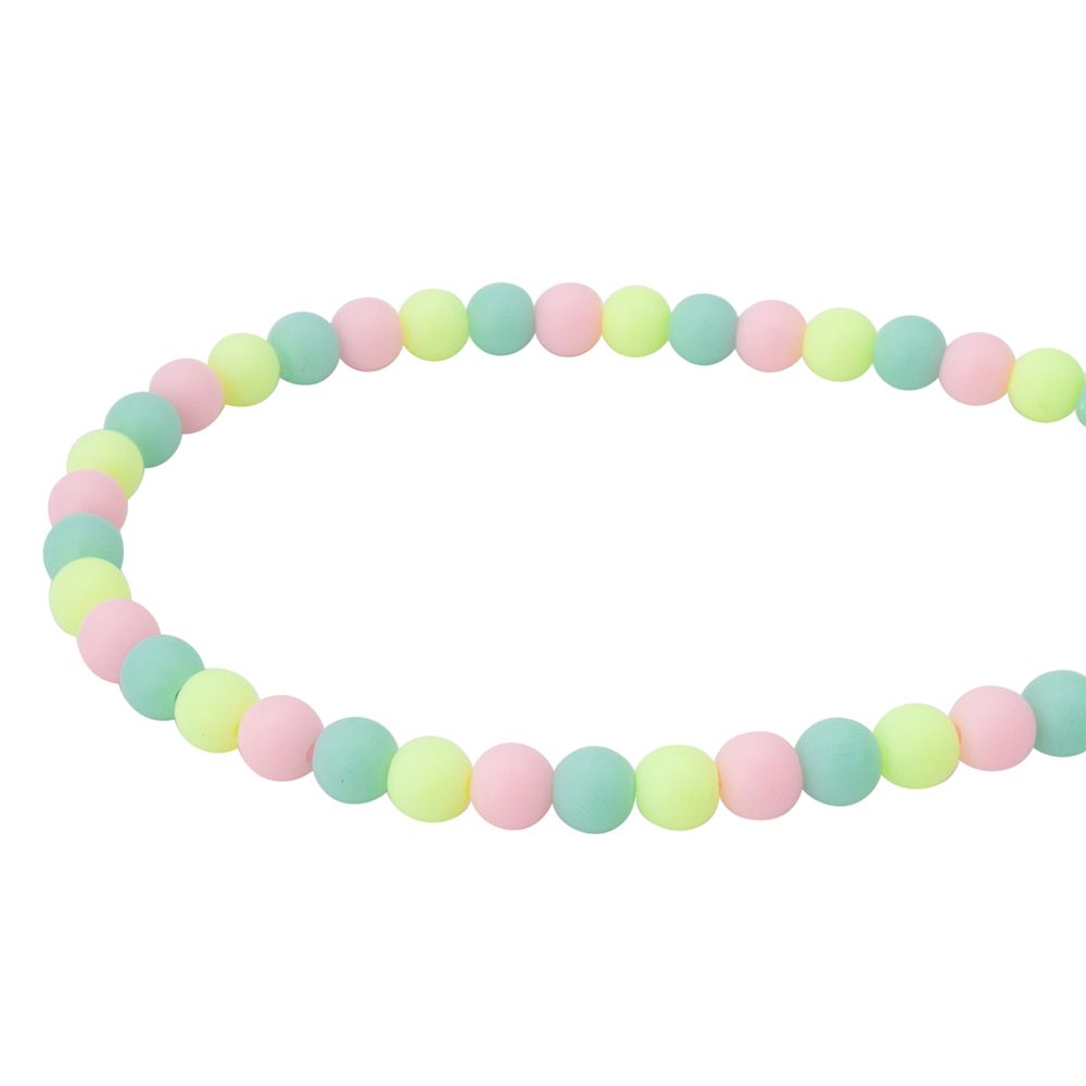 Бусины пластик ⌀6 мм, 50 г, микс цвета, матовые, круглые, Astra&Craft (яркий), 1AL139-1