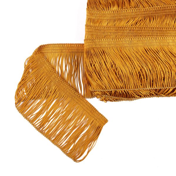 Бахрома отделочная 90.0 мм / 25 метров, 112 золотистый, Gamma 117