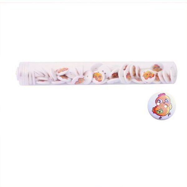 Пуговицы деревянные Мультяшные персонажи 18мм 50 шт, Цыпленок