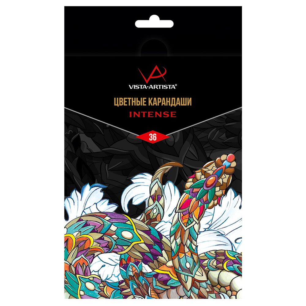 Набор цветных карандашей заточенный 4х36 цв, Vista-Artista INTENSE VICP-36