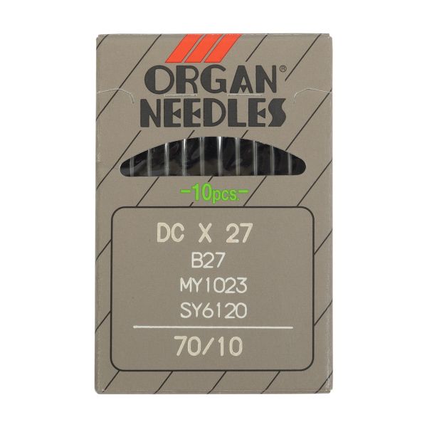 Иглы для промышленных швейных машин Organ DC*27, 10 шт, 070