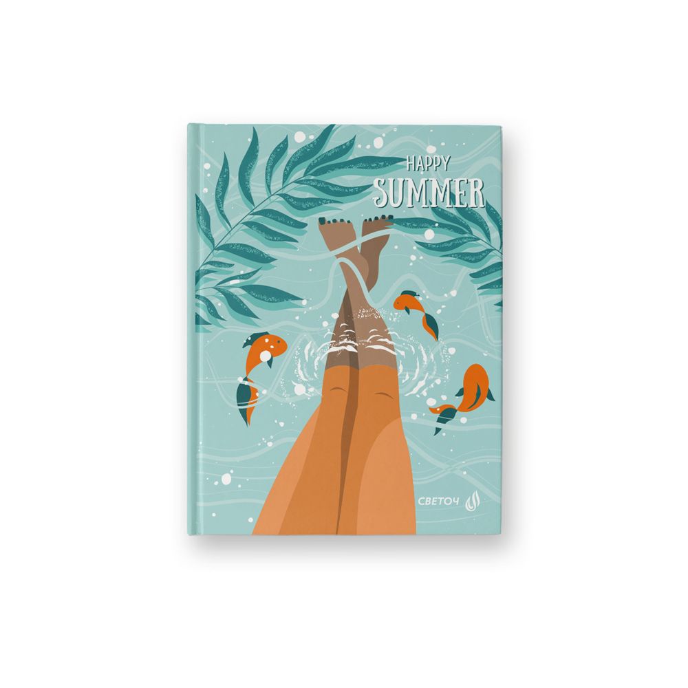 Бизнес-блокнот, матовая ламинация +выборочный лак, A6 64 л. 24 шт, клетка, На чиле 000895, Светоч 64ББТ6_93_5_1