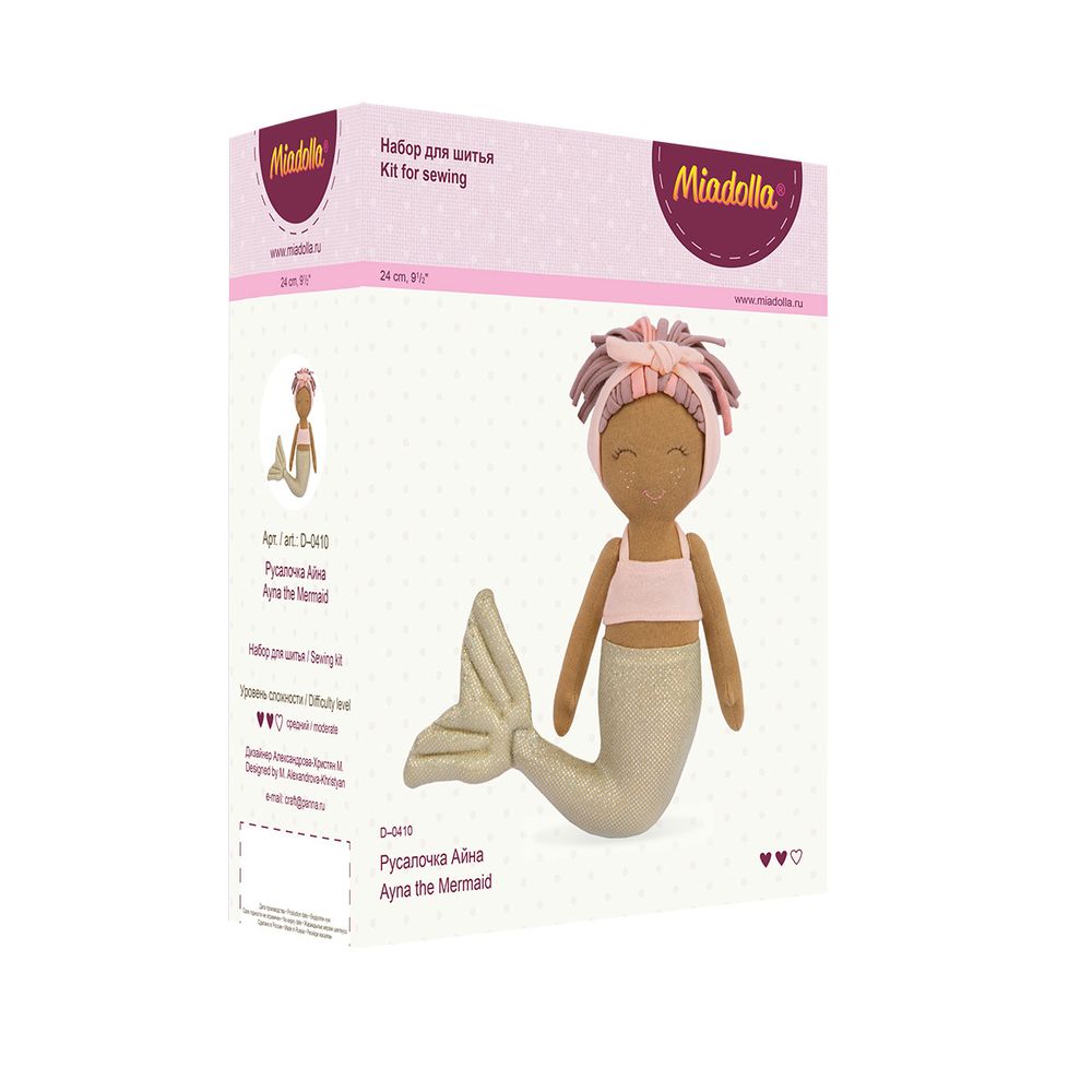 Набор для шитья игрушки Русалочка Айна 24 см, Miadolla D-0410