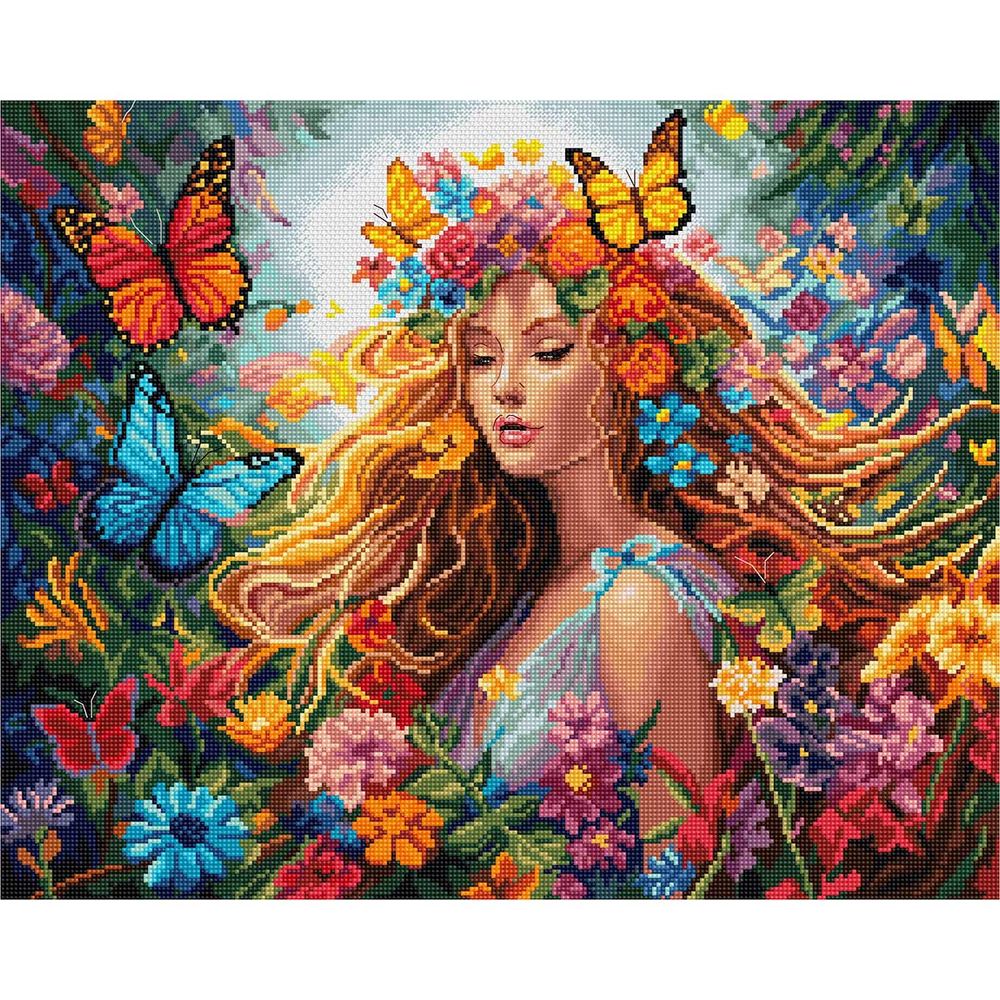 Набор для вышивания нитками LetiStitch L8223, Времена года: Лето 37х30см